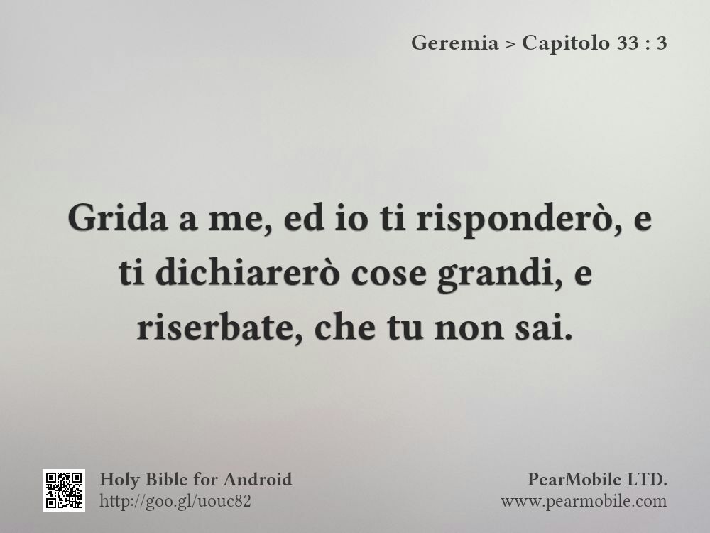 Geremia, Capitolo 33:3